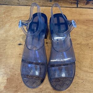 American Apparel Transparent Strap Sandals